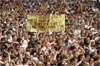La foule en délire